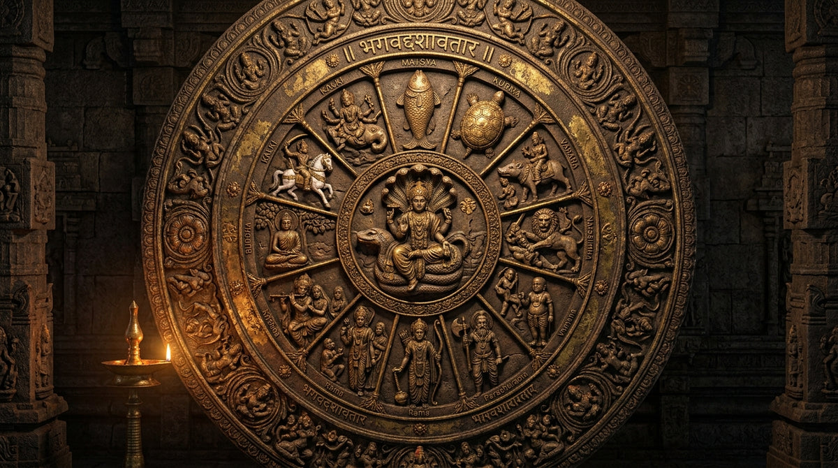 The 10 Avatars of Lord Vishnu (Dashavatara)