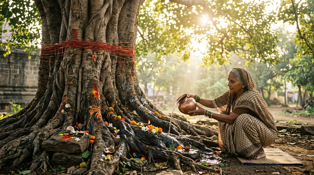 The Spiritual Benefits of Offering Jal (Water) to the Peepal Tree