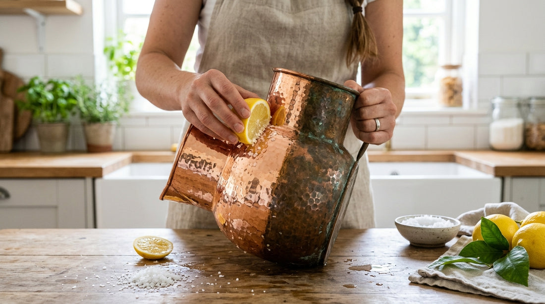How to Clean Your Copper Vessels Naturally at Home