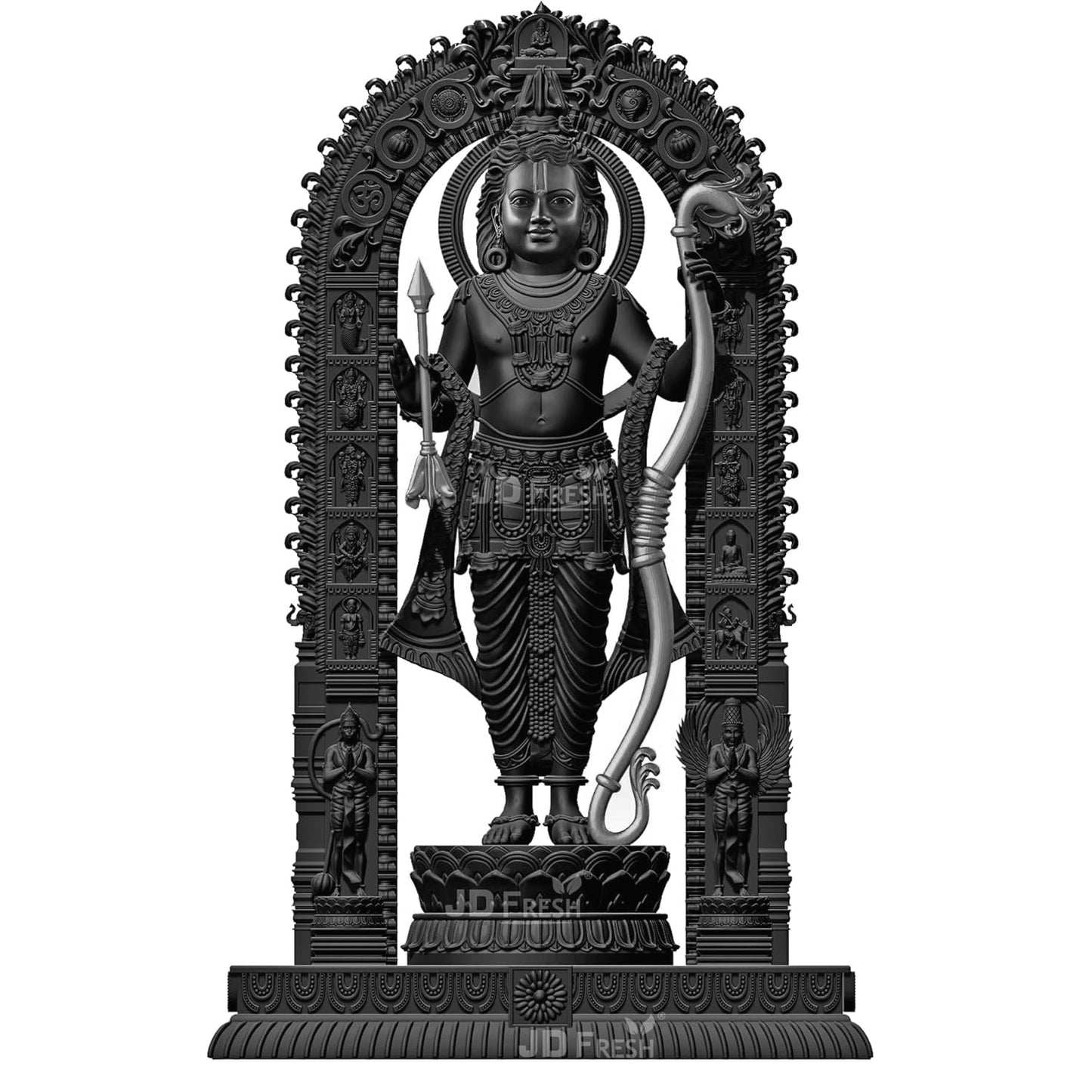 Ram Lala Murti | Divine Miniature Ram Mandir Statue - Sanctity In Every Detail