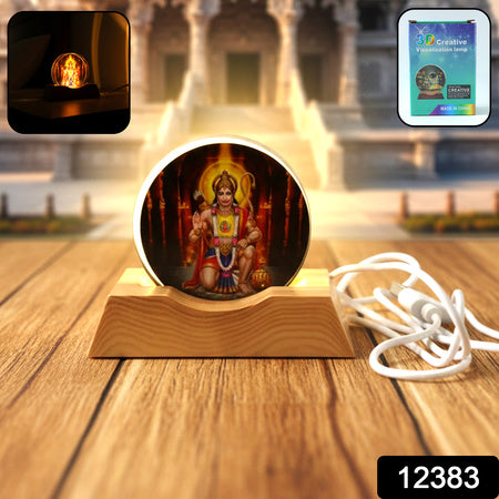 3d Creative Hanuman Ji Acrylic Led Night Lamp (1 Pc)