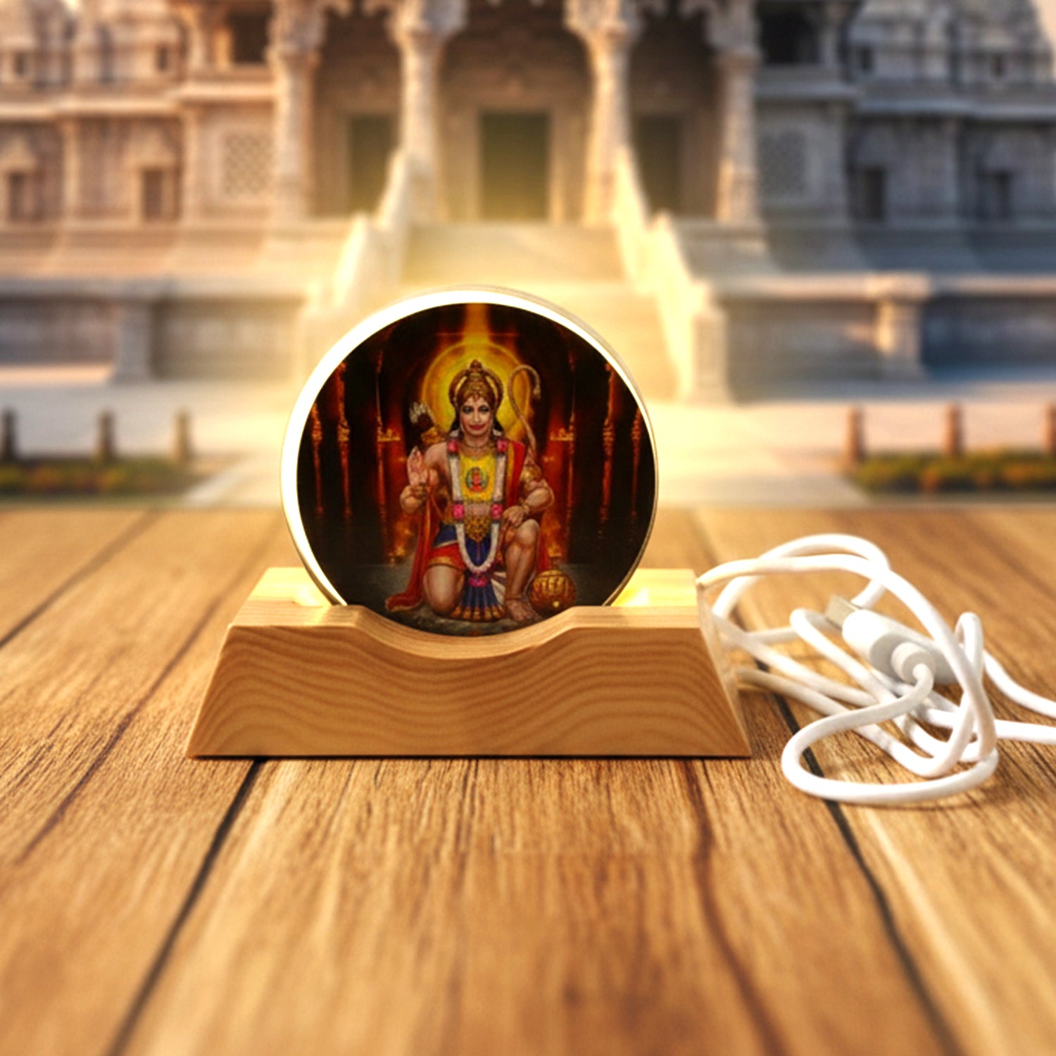 3d Creative Hanuman Ji Acrylic Led Night Lamp (1 Pc)