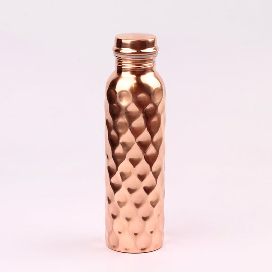 Vedic Copper Diamond Bottle - 1 Litre