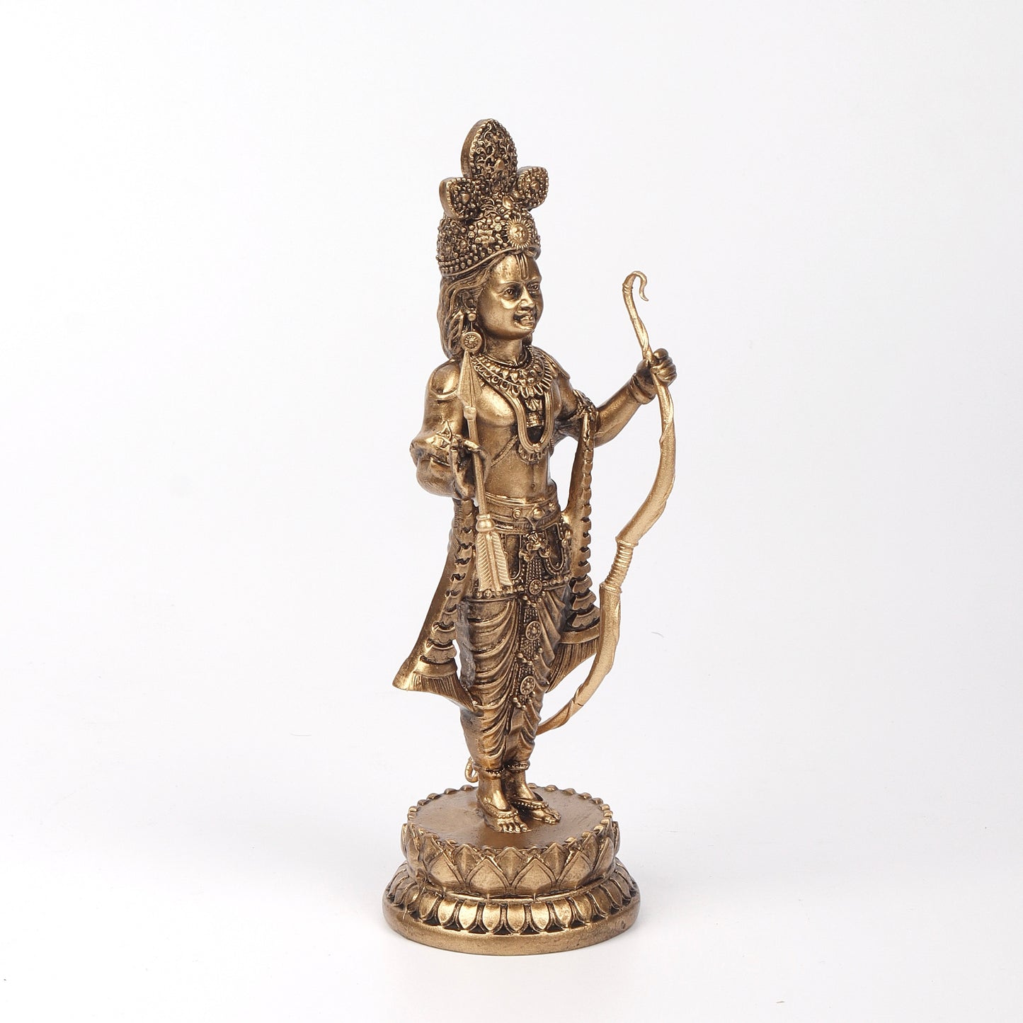 Ram Ji Murti Elegant Lord Ram Murti With Bow And Arrow - 4-inch Handcrafted Statue