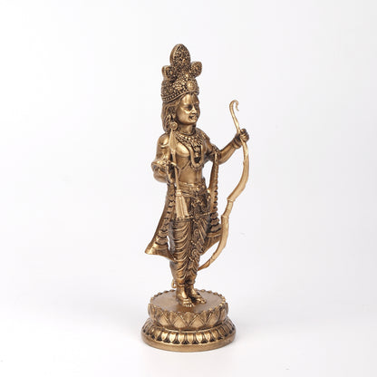 Ram Ji Murti Elegant Lord Ram Murti With Bow And Arrow - 4-inch Handcrafted Statue