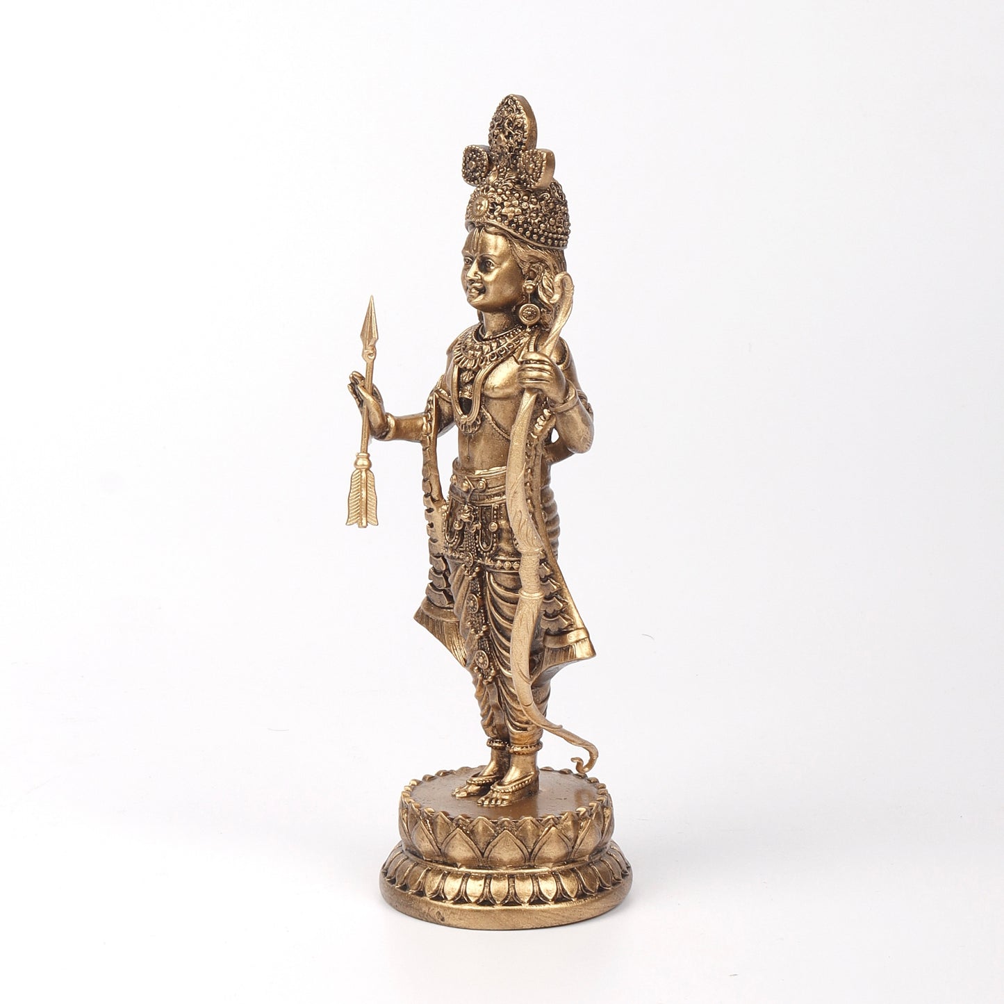 Ram Ji Murti Elegant Lord Ram Murti With Bow And Arrow - 4-inch Handcrafted Statue