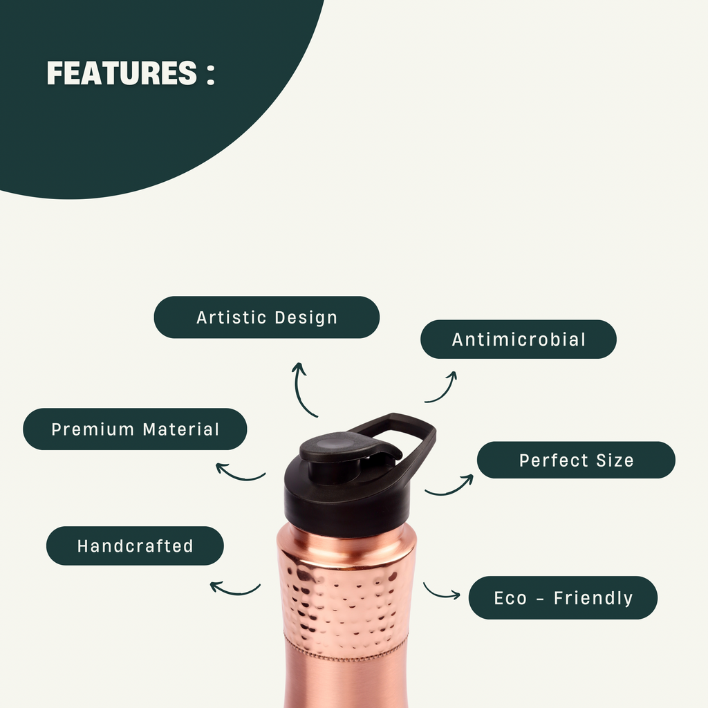 Vedic Copper Water Sipper - 1 Litre